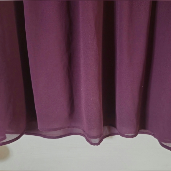 Reitmans Size M Elegant Purple Chiffon  Dress - Picture 4 of 8